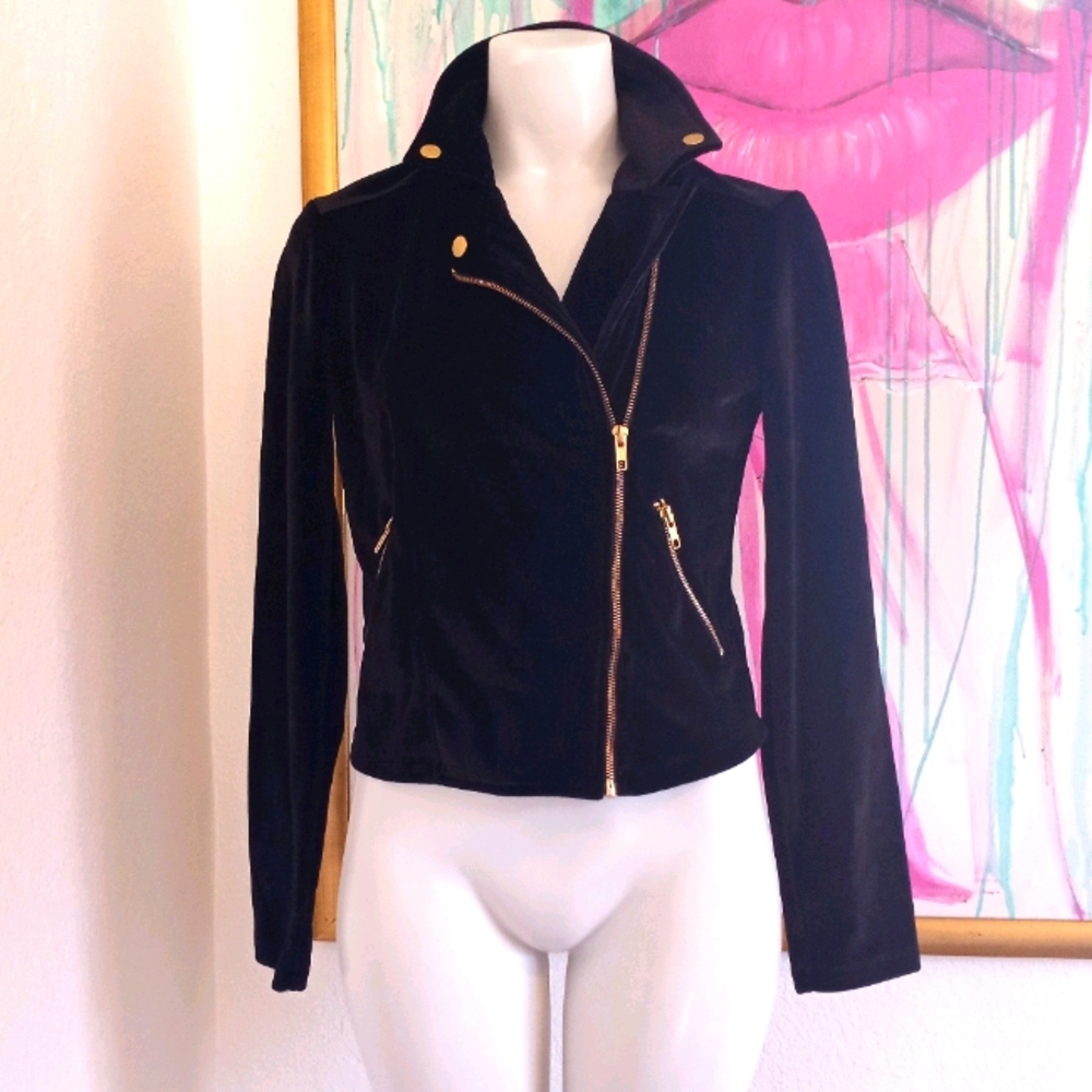 Leith Raw Edge Crepe MOTO Jacket